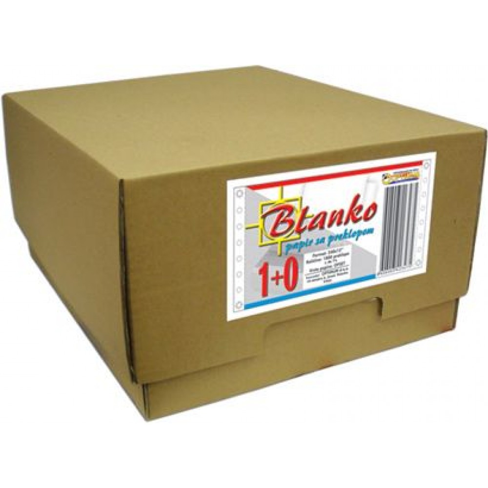 Tabulir 1+0 / 240x12" / 1800 preklopa BELI PAPIR
