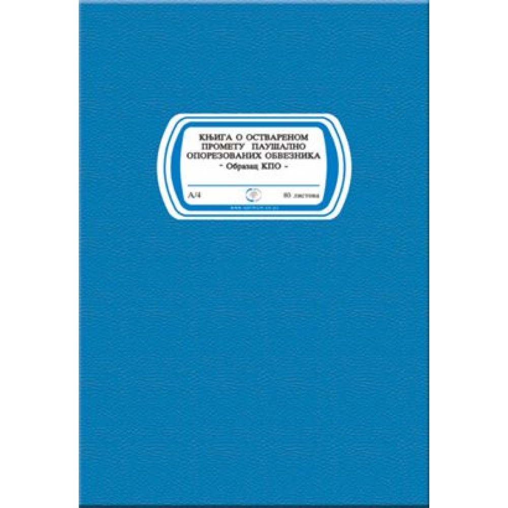 Knjiga paušalnog oporezivanja (KPO) A4/80l