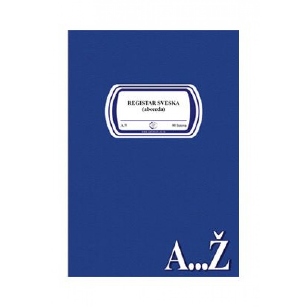 Registar sveska ABECEDA A5/90l